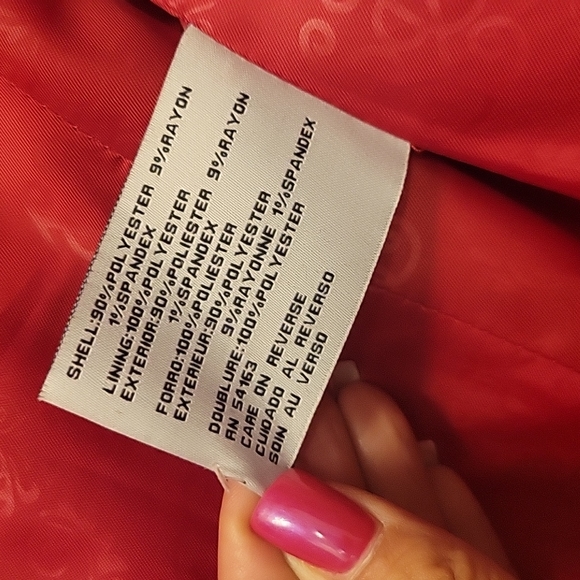 Jessica Simpson red pea coat - Picture 10 of 10